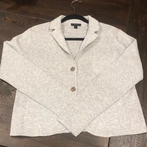 J Crew heather gray sweater blazer